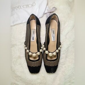 Jimmy Choo Ade flat ballerina pumps